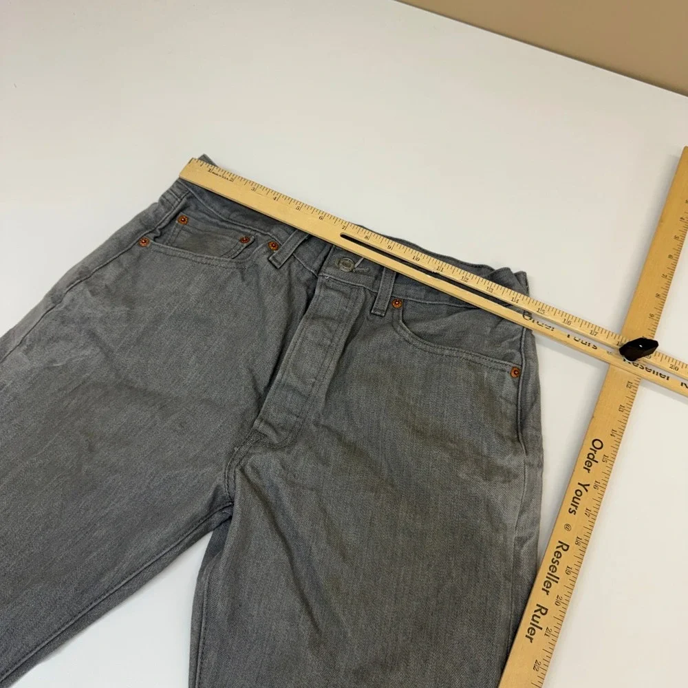 Levis Jeans Mens 32x29 Gray Original Fit 501 Vintage Streetwear